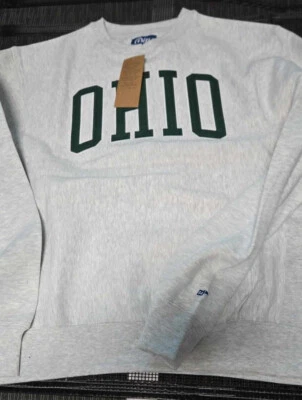 Sudadera Clásica Azul 84 Ohio Talla: L - Diseño Retro - Apliques Arco Alto Foto 1 de 4