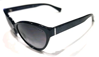 Ralph Lauren RA5195 1423/11 Black Cat Eye Polarized Sunglasses 57-17 135 Case - Image 1 of 4