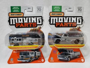 Matchbox Moving Parts SEAGRAVE FIRE TRUCK & '64 Chevy C10 70 Special Edition-New - Picture 1 of 4
