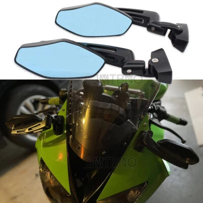 Motorcycle Rearview Side Mirrors For Kawasaki Ninja ZX6R ZX7R ZX9R ZX10R ZX1000R - Image 1 of 4