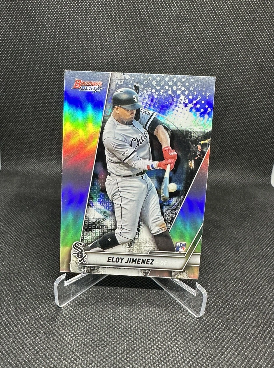 2019 Bowman's Best Eloy Jimenez Rookie RC Silver Refractor #18 Chicago White Sox