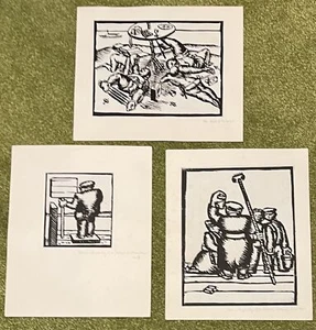 Ein Festzug der schottischen Arbeiterklasse - 3 original zeitgenössische Linodrucke - Bild 1 von 10