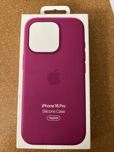 Original Apple Silikon Case mit Magsafe für iPhone 16 PRO 6,3" Fuchsia GEÖFFNET NEU! - Bild 1 von 4