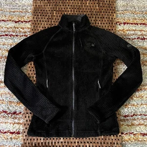 Mountain Hardwear Monkey Man Full Zip Pile Fleece Jacket Black Women's Small S - Picture 1 of 3