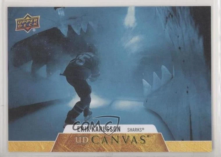 2020-21 Upper Deck UD Canvas Erik Karlsson #C66 - Image 1 of 2