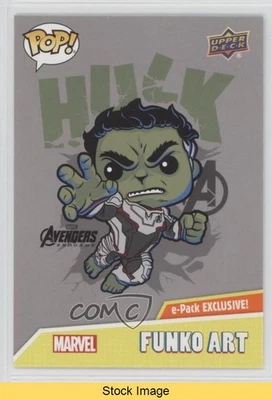 2023 Upper Deck Funko Pop Marvel Infinity Saga Art of Chase Sticker Hulk READ - Image 1 of 3