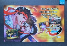 Capcom VS. SNK Dreamcast Video Game Promo 2 Page Print Advertisement 2000