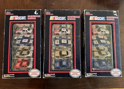 Lote de 3 - Racing Champions NASCAR Juego de 4 Coches Diecast Stock Escala 1:64 1991 Foto 1 de 4