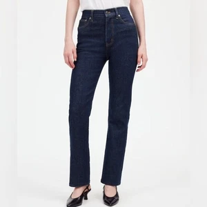 Madewell ‘90s Straight Jeans Women’s Norman Wash High Rise Sustainable Size 32 - Picture 1 of 12