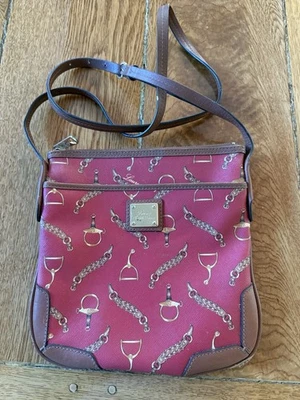 ralph lauren Polo Equestrian Leather/coated Canvas crossbody bag Purse - Image 1 of 4