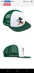 Supreme Number Nine Mickey Mouse Mesh Back 5 Panel Green FW25 Order Confirmed 🔥 - Picture 1 of 1