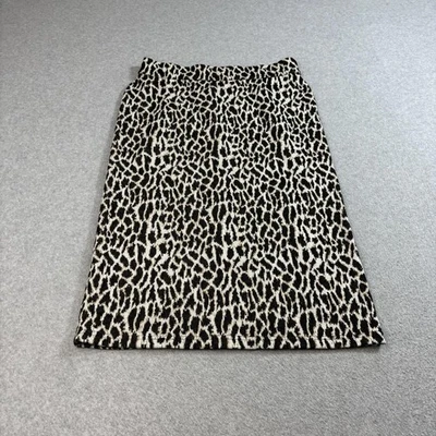Falda LOFT Mujer Mediana Pequeña Estampado Leopardo Lápiz Jacquard Boho Elastizada Cómoda Foto 1 de 4