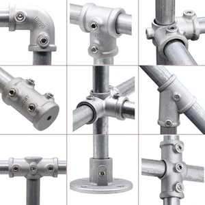 3\4" Pipe Fitting Connector Circular Pipe Connector  Steel Tube Shelf - Picture 1 of 31