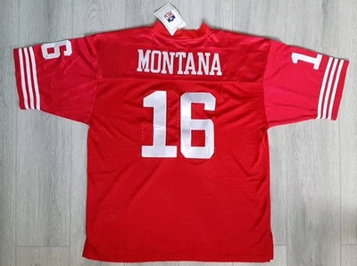 Camiseta deportiva Mitchell & Ness 1990 retro Joe Montana 49ers talla 50 2XL U6 NUEVA CON ETIQUETAS Foto 1 de 4