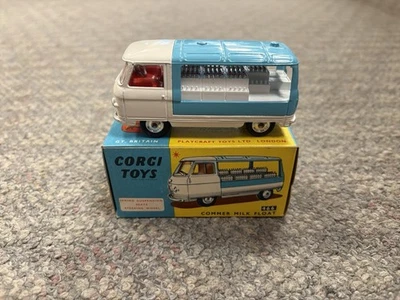 + Винтажные игрушки корги # 466 коммерческое молоко плавающий фургон с коробкой - Изображение 1 из 4