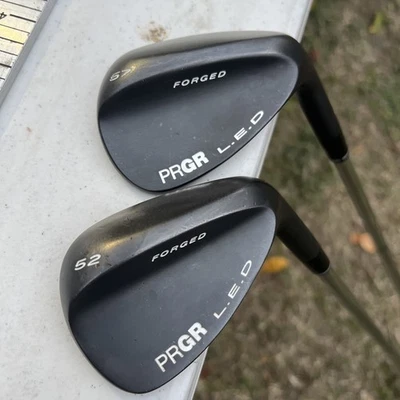 PRGR LED Forged Black Wedge Set 52 08 57 12 Japan Issue - Image 1 of 4