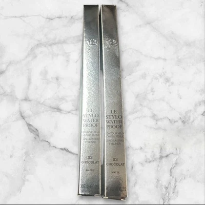 Lancome Le Stylo Water Proof Long Lasting Eyeliner 03 Chocolat 0.35g (2 Pack) - Image 1 of 4