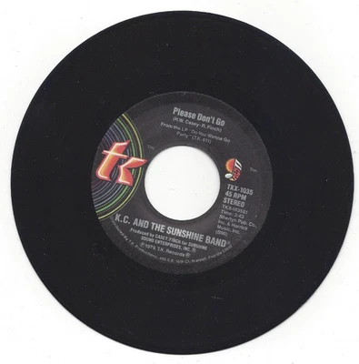 K.C. & THE SUNSHINE BAND, "PLEASE DON'T GO" - Image 1 of 2
