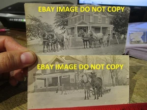 RARE OLD PICTURE PHOTOS Elkhart Illinois Dean Farm House 1029 550 St Farm Horses - Picture 1 of 2