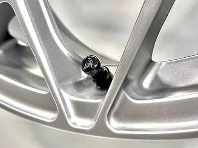 Lamborghini Valve Stem Caps with Bull Logo Kit 0R1400216 OEM brand new - Image 1 of 4