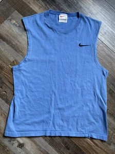 Vintage Nike White Tag USA Made Embroidered Swoosh Tank Top T Shirt Size XL Kids - Picture 1 of 8