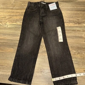 Boys' Ultimate Stretch Relaxed Straight Jeans - Cat Jack Dark Wash Size 4. J - Picture 1 of 5