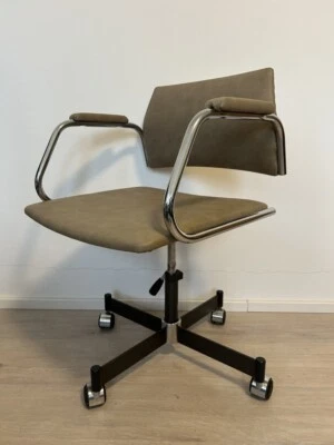 Vintage Beige Office Chair by Kovona Model K-380 from Czechoslovakia 1970`s - Image 1 of 4