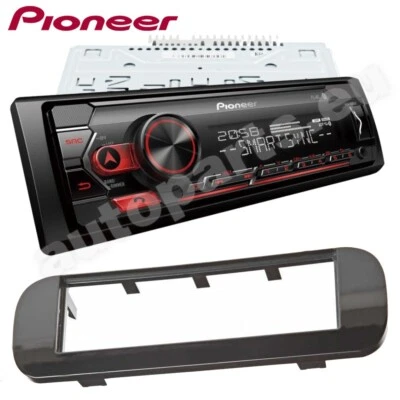 Autoradio Pioneer MVH-230BT 1DIN Bluetooth + Adattatore per Fiat Panda dal 2012 - Immagine 1 di 4