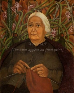 FRIDA KAHLO Art Poster or Canvas Print "Portrait of Doña Rosita Morillo" - Picture 1 of 1