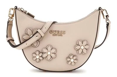 GUESS Zaria Mini Top Zipper Shoulder Bag Schultertasche Simply Taupe taupe Neu - Bild 1 von 4