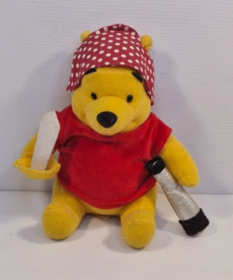 Winnie the Pooh  Bear Pirate Soft Toy Cuddly Plush Disney 19cm - image 1 of 4