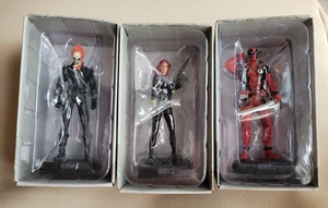 Set of 3 Marvel Eaglemoss Collector Models Ghost Rider, Black Widow, Deadpool - Picture 1 of 5