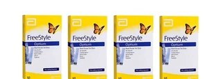 Abbott Freestyle Optium 200 4X50 Sang Glucose Test Bandes 4 Lot (Stock Frais ) - Picture 1 of 1