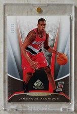 SP GAME USED 2006-07 AUTHENTIC ROOKIES LAMARCUS ALDRIDGE RC ROOKIE RAINBOW 6/10