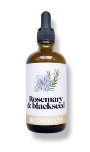 Aceite puro de romero y semilla negra, para pérdida de cabello crecimiento aceite capilar, aceite de masaje corporal - Imagen 1 de 7