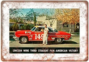 Vintage 1954 Lincoln Carrera Panamericana Auto Werbung Retro Look Blechschild A4220 - Bild 1 von 2