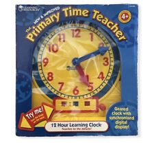 Learning Resources Primary Time Teacher 12-hour Learning Clock LER2996