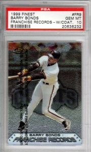 1999 Finest Franchise Records #FR9 Barry Bonds - PSA 10 !!  Pop 3!!