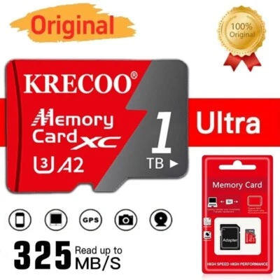 Micro SD Card 64GB 128GB 256GB 1TB Class 10 SDHC SDXC Phone Memory & Adapter lot - Image 1 of 4