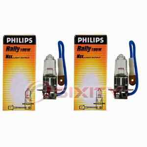 2 pc Philips Front Fog Light Bulbs for Peugeot 405 505 1986-1991 Electrical dm
