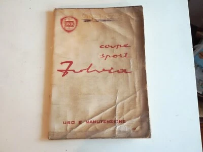 Lancia fulvia coupè libretto uso e manutenzione - Immagine 1 di 3