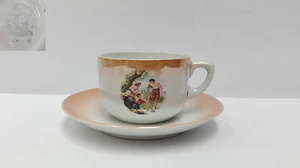 Cup & Saucer for Coffee / Te. China Opaque Santander Years 70 Vintage - Picture 1 of 1