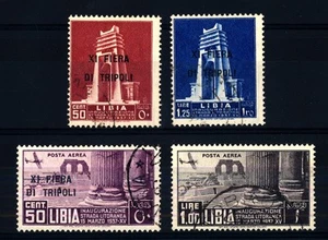LIBIA - 1937 - XI Tripoli Fair - complete series of four values - Picture 1 of 1