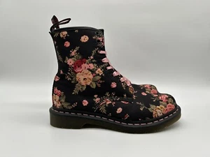 Dr. Martens Victoria Flowers Damen Stiefel Schwarz EUR 41 - Bild 1 von 3