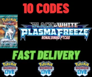 10 Plasma Freeze Codes Booster Pokémon TCG LIVE - PTCGL - SENT FAST - Picture 1 of 1