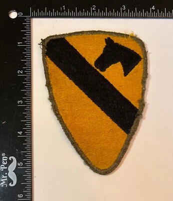 WWII US Army 1st Cavalry Division NARROWER VERSION Patch - Image 1 of 2