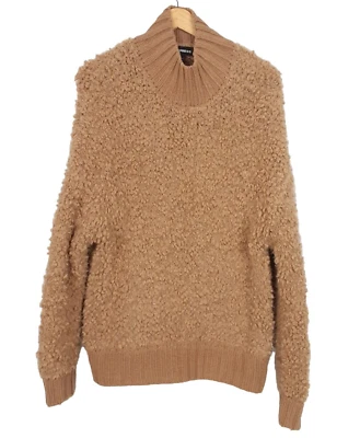 EXPRESS Sweater Sz S Teddy Poodle Soft Oversized Preppy Pullover - Image 1 of 4