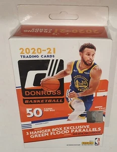 NBA Basketball Trading Cards 2020-21 Panini Donruss Hanger Box Green Parallels - Picture 1 of 4