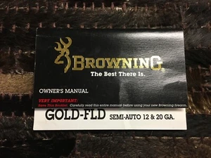 BROWNING GOLD-FLD OWNER'S MANUAL SHOTGUN ORIGINAL NOT REPRO - Picture 1 of 4