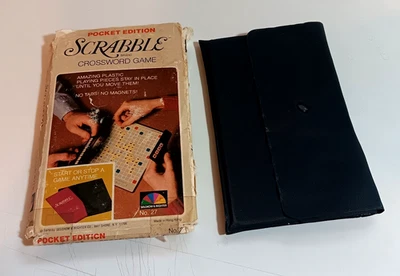 1978 Travel-sized, Scrabble Crossword Game, Pocket Edition, Selchow & Righter - Image 1 of 4